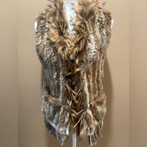 J McLaughlin fur vest small